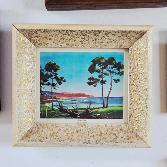 3/$35 🫶 Vintage Lithograph Print "Blue Sky" by C. Ivan Gilbert - Picture 2 of 6